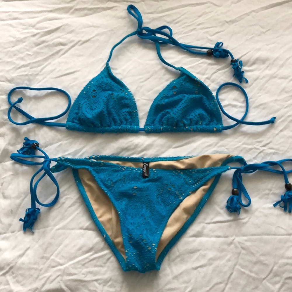 Empire crochet bikini set